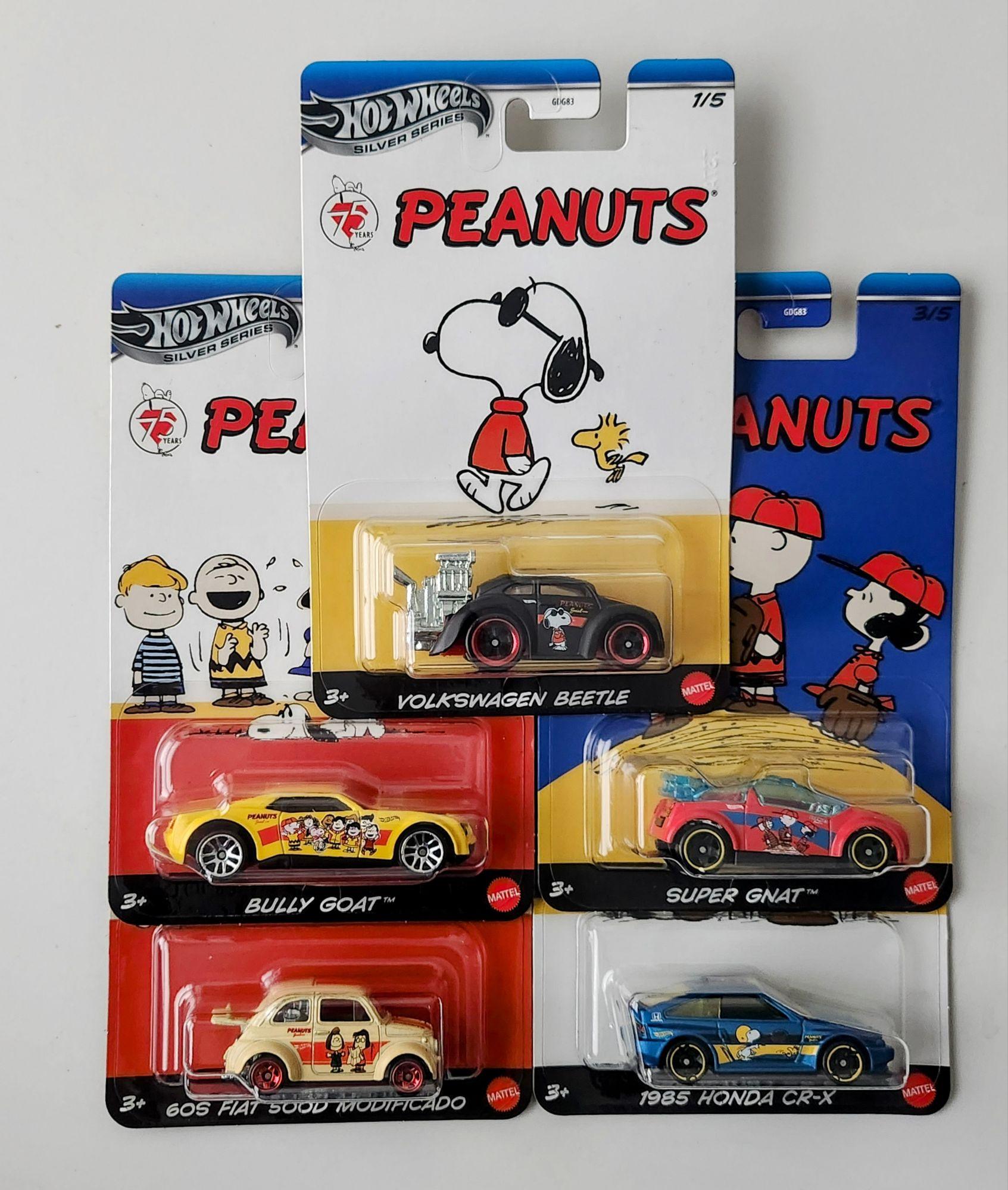 Hot wheels Silver series 2024 Peanuts 75th anniversary complete set of  GDG83-957H