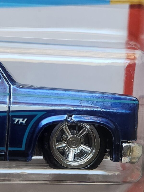 Hot wheels 2024 Then and Now 9 of 10 1983 Chevy Silverado blue HTF44 Super Treasure Hunt (error) w/protector