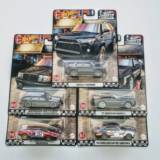 Hot Wheels 2022 Car Culture Boulevard Mix M Complete Set 56-60