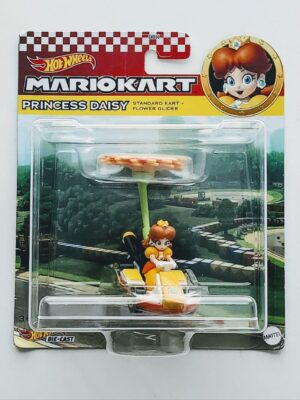 Hot wheels Mario Kart gliders - Daisy - standard kart with flower glider HDB41