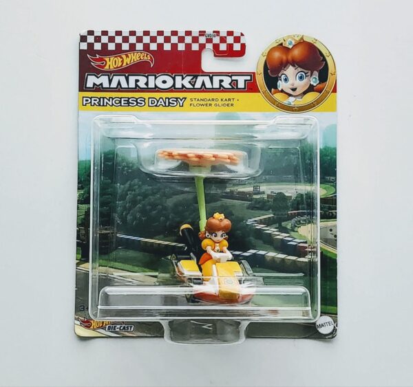 Hot wheels Mario Kart gliders - Daisy - standard kart with flower glider HDB41