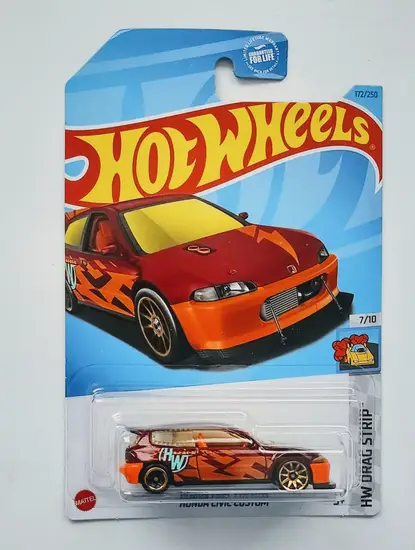 Hot wheels 2023 HW Drag strip 7 of 10 - Honda Civic Custom orange HKL48 Kroger Exclusive