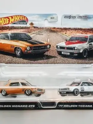 Hot wheels 2024 Car Culture 2 pack - Holden Morano GTS orange and 1971 Holden Torana A9X white HKF50