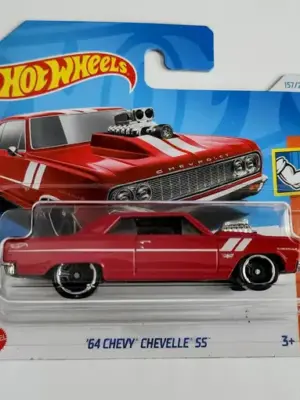 Hot wheels 2024 Muscle Mania  2 of 5 -1964 Chevy Chevelle SS red short card HTC58