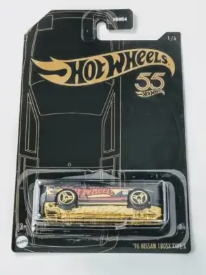 46640b8c-image-e1724079712790.webp Hot wheels 2023 55th anniversary pearl and chrome 1 of 6 1996 Nissan 180sx Type X