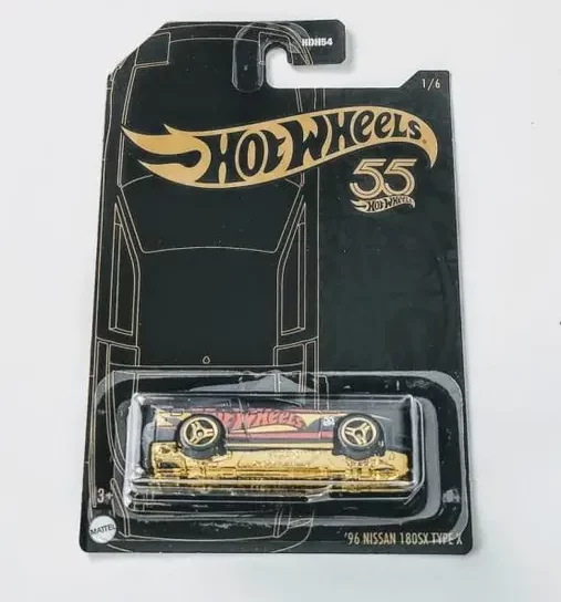 Hot wheels 2023 55th anniversary pearl and chrome 1 of 6 1996 Nissan 180sx Type X