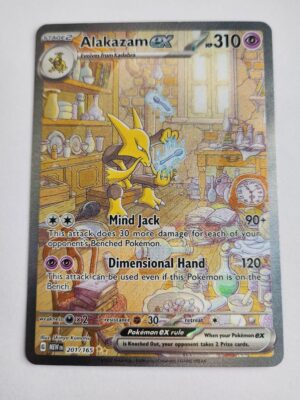 Pokemon 151 - 201 of 165 Alkazam EX Full art Special Illustration Rare raw NM