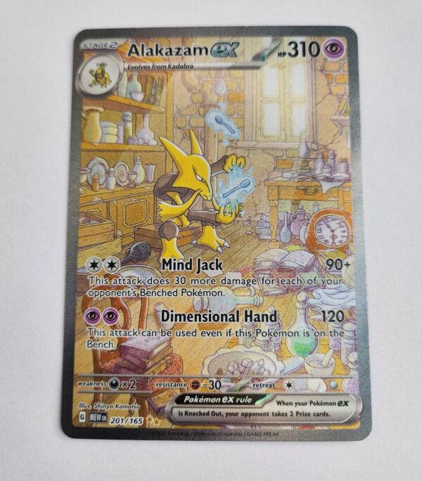 Pokemon 151 - 201 of 165 Alkazam EX Full art Special Illustration Rare raw NM