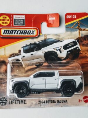 Matchbox 2025 mix A- 2024 Toyota Tacoma white short card JBR28