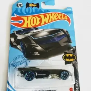 Hot Wheels 2021 Batman 2 of 5 The Batman Batmobile (Black/w blue rims)