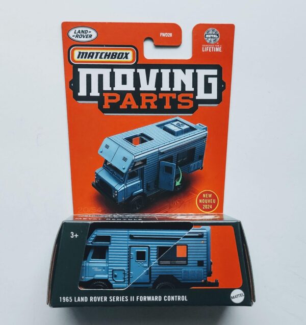 Matchbox 2024 Moving Parts 20 of 54 - 1965 Land Rover Series II Forward Control blue HVM81