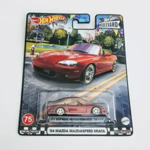 Hot wheels 2023 Boulevard mix Q 75 of 75 - 2004 Mazda Mazaspeed Miata red HKF22