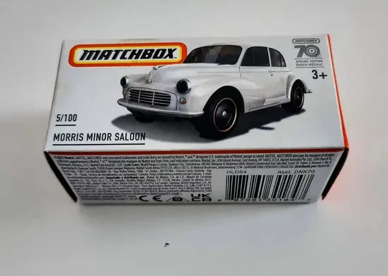 Matchbox 2023 Power Grabs 5 of 100 Morris Minor Saloon 70th Anniversary Silver HLD54
