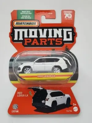 Matchbox 2023 Moving Parts 16 of 54 -2022 Lexus LX white HLG01