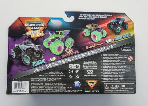 Monster jam 2023 Nitro Neon - Zombie vs Bukagan Dragonoid