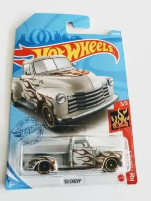 Hot Wheels 2021 HW Flames 3 of 5 1952 Chevy Gray GTB19