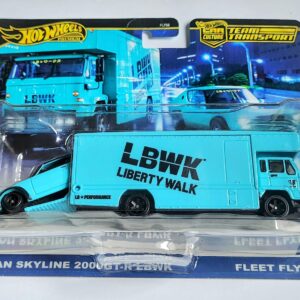 Hot Wheels 2024 Car Culture Team Transport 69 Nissan Skyline 2000GT-R LBWK Fleet Flyer HRV45