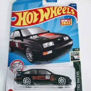 Hot Wheels 2022 Retro Racers 1 of 10 1987 Ford Sierra  Cosworth Black HCY20 (Ryus Rides)