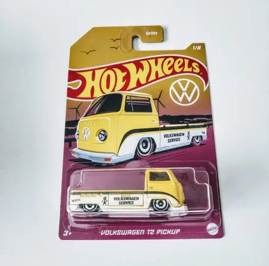 Hot Wheels 2022 Volkswagen Series 1 of 8 Volkswagen T2 Pickup yellow HDH40