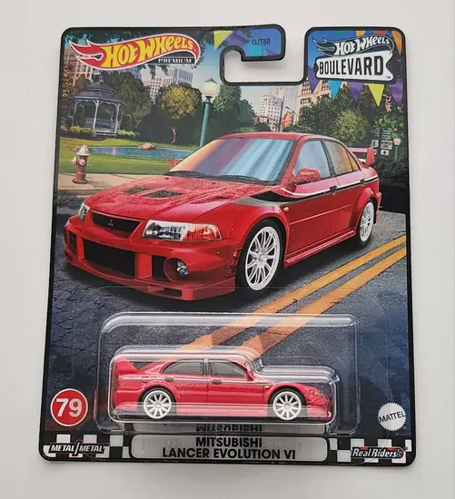 Hot wheels 2023 Car Culture Boulevard Mix R 79 of 80 - Mitsubishi Evolution Lancer VI red HKF26