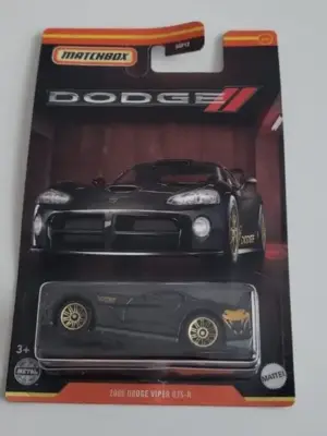 Matchbox 2022 Dodge Series Mix 2 - 9 of 12 2000 Dodge Viper GTS-R black HFJ32