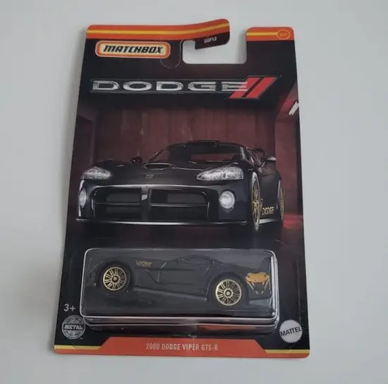 Matchbox 2022 Dodge Series Mix 2 - 9 of 12 2000 Dodge Viper GTS-R black HFJ32