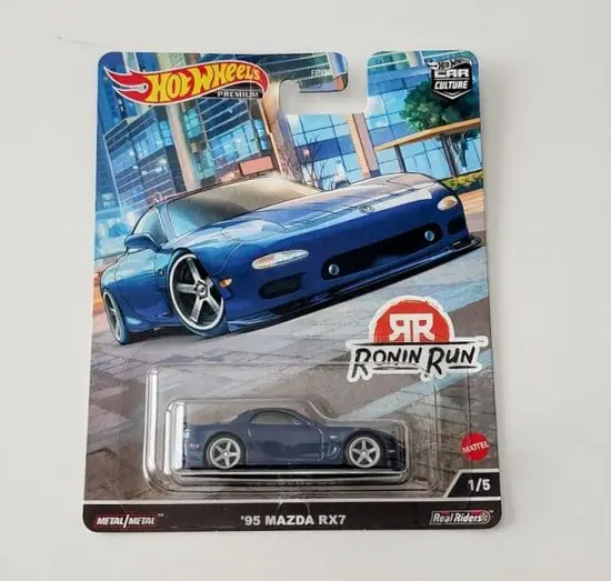 Hot wheels 2022 Car Culture Ronin Run 1 of 5 1995 Mazda Rx-7 blue HCK13