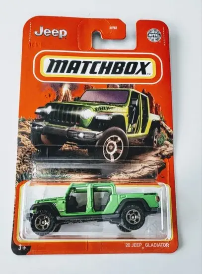 Matchbox 2022 MBX Mountain 07 of 100 - 2020 Jeep Gladiator Green HFP45