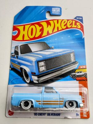 Hot wheels 2025 HW Hot Trucks 9 of 10 1983 Chevy Silverado pearl light blue HYY91