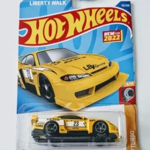 Hot Wheels 2022 HW Turbo 6 of 10 LB Super Silhouette Nissan Silvia S15 yellow LBWK HCX15