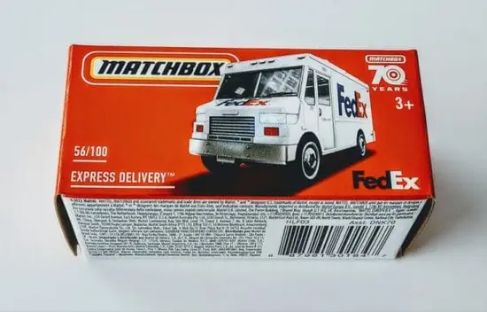 Matchbox 2023 Power Grabs 56 of 100 MBX City Express Delivery FedEx Truck white HLF03