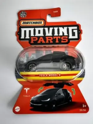 Matchbox 2022 Moving Parts 25 of 50 Tesla Model X black HFM64