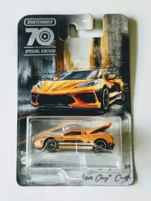 Matchbox 2023 Moving Parts 70th Special edition 2 of 5 - 2020 Chevy Corvette orange HMV14