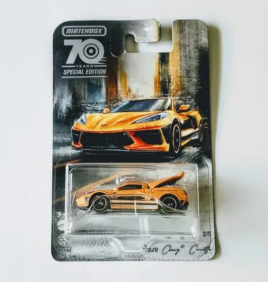 Matchbox 2023 Moving Parts 70th Special edition 2 of 5 - 2020 Chevy Corvette orange HMV14