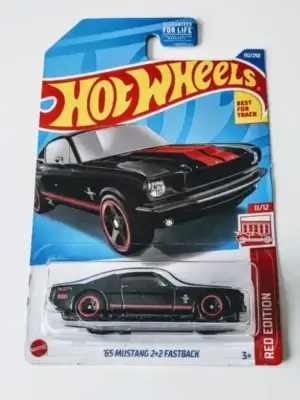 Hot Wheels 2022 Target Red Edition 11 of 12  1965 Ford Mustang 2+2 Fastback black HCY68