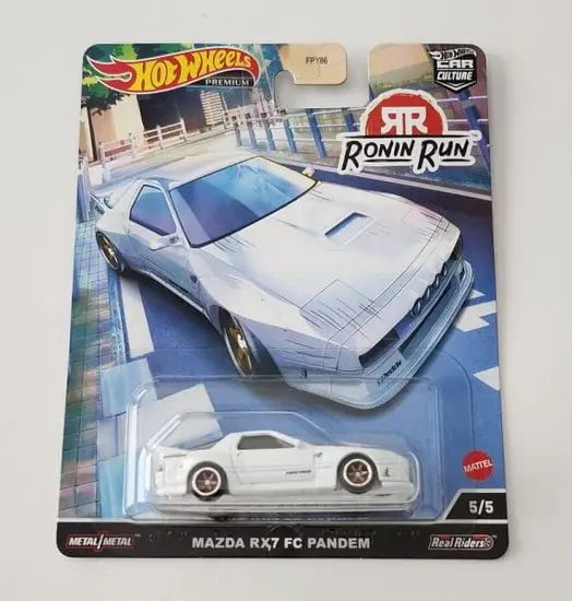Hot wheels 2022 Car Culture Ronin Run 5 of 5 Mazda Rx-7 FC Pandem white HCJ86