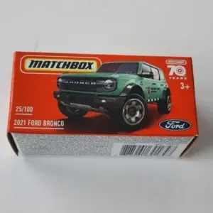 Matchbox 2023 Power Grabs #25 - 2021 Ford Bronco National Park green HLF25 Matchbox 2023 Power Grabs #25 - 2021 Ford Bronco National Park green HLF25