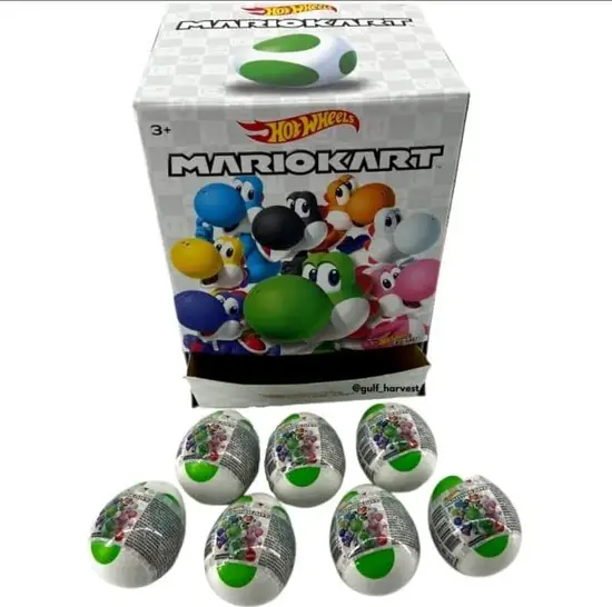 Hot wheels 2020 Mario kart Yoshi Eggs Complete set