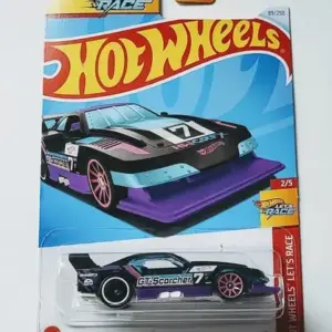 Hot wheels 2024 Hot Wheels Lets Race mainline series 2 of 5 GT-Scorcher black purple HCT08