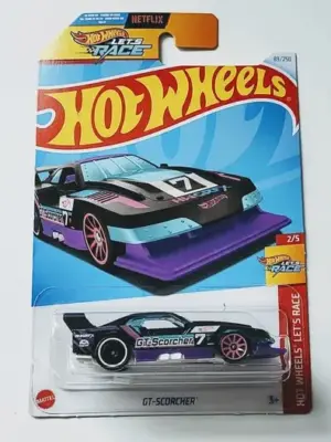 Hot wheels 2024 Hot Wheels Let's Race mainline series - 2 of 5 GT-Scorcher black/purple HCT08