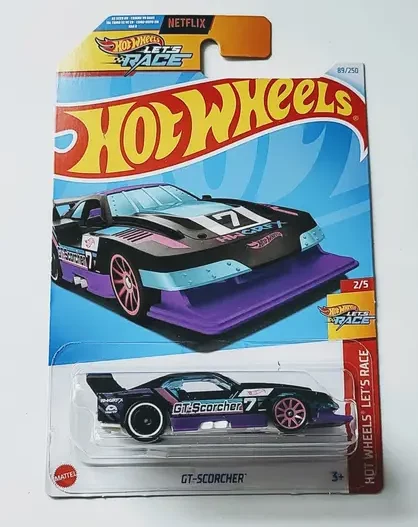 Hot wheels 2024 Hot Wheels Let's Race mainline series - 2 of 5 GT-Scorcher black/purple HCT08