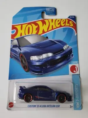 Hot wheels 2022 HW J-imports 2 of 10 Custom 2001 Acura Integra GSR blue (dollar general) HCY44
