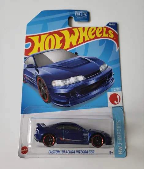 Hot wheels 2022 HW J-imports 2 of 10 Custom 2001 Acura Integra GSR blue (dollar general) HCY44