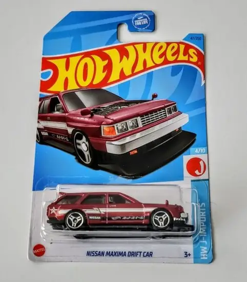 Hot wheels 2023 HW J-imports 4 of 10 - Nissan Maxima Drift Car red HKJ12