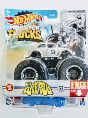 Hot Wheels Monster trucks Herbie Love Bug gray HBY49