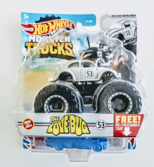 Hot Wheels Monster trucks Herbie Love Bug gray HBY49
