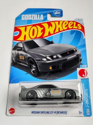 Hot wheels 2024 HW J-imports- 5 of 10 Nissan Skyline GT-R (BCNR33) Godzilla grey HTD96