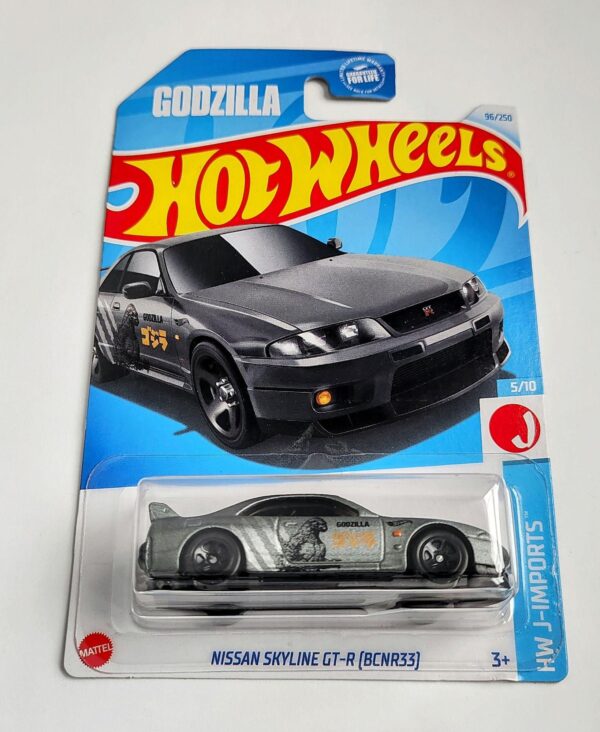Hot wheels 2024 HW J-imports- 5 of 10 Nissan Skyline GT-R (BCNR33) Godzilla grey HTD96