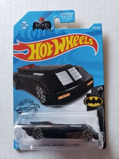 Hot Wheels 2019 Batman Series 1 of 5 Batman Animated Series Batmobile blackTreasure Hunt FYF90