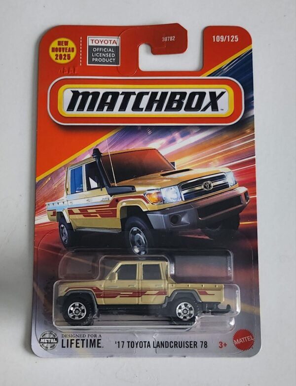 Matchbox 2025 - 2017 Landcruiser 78 beige JBN54